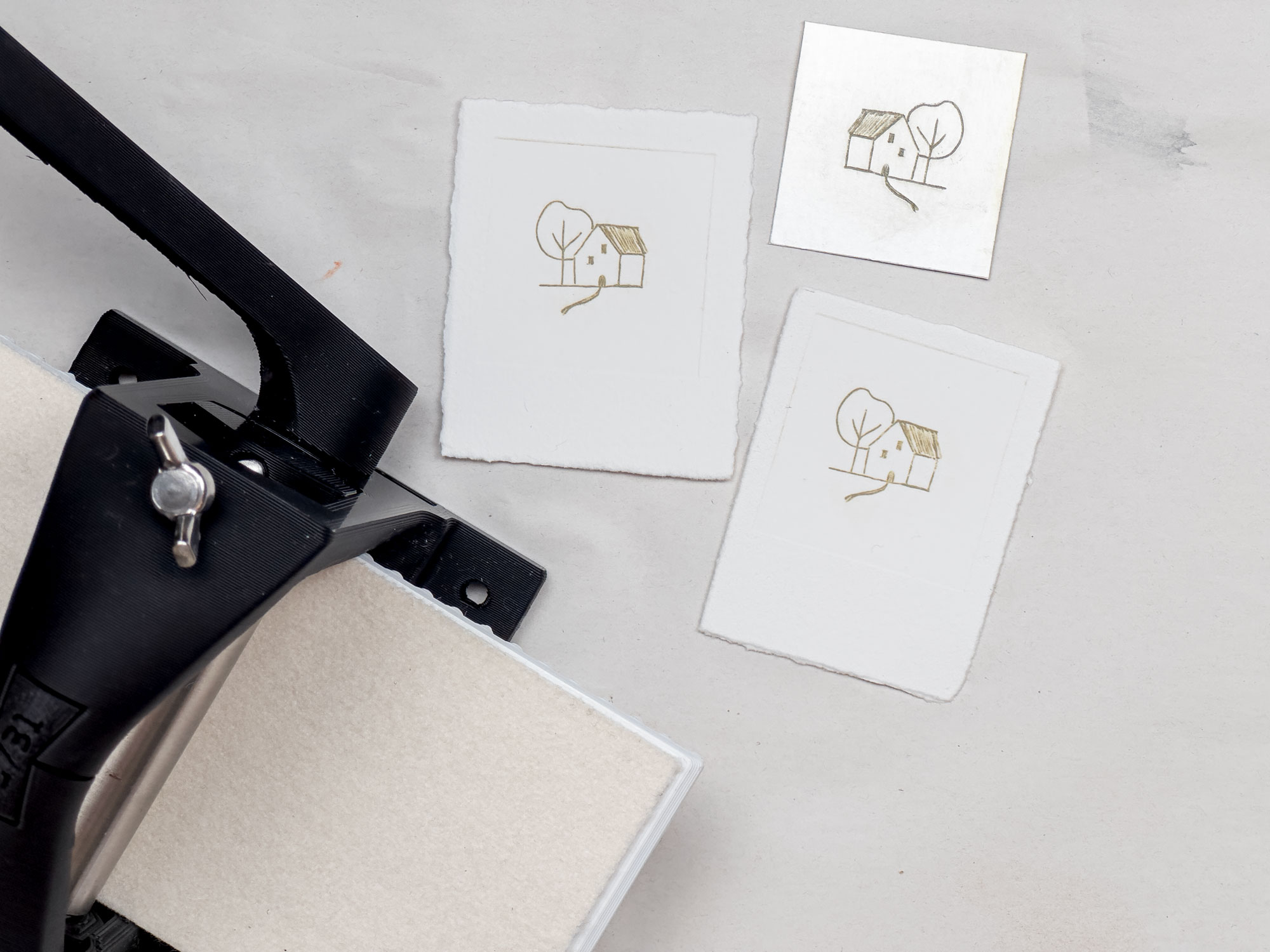 Tetra Pak Intaglio Prints | Atelier Gelb. — Design Studio by Laura Vidal